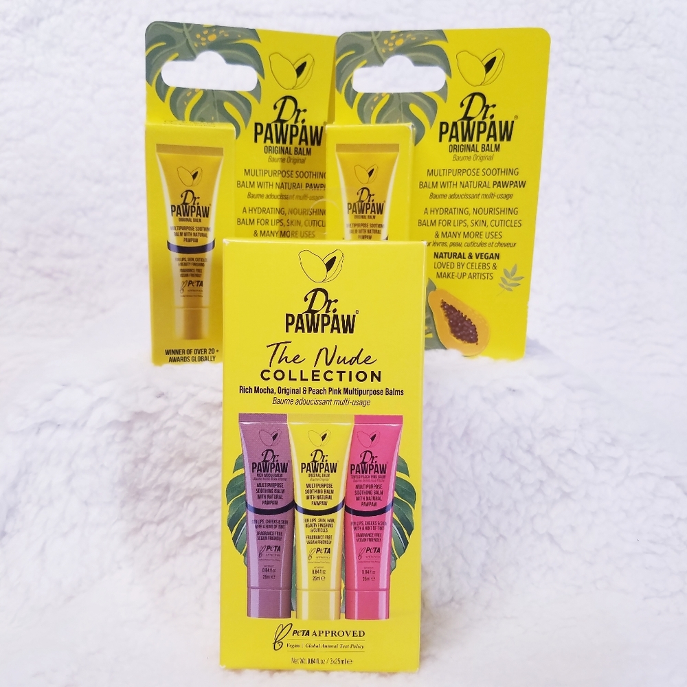 Dr. PawPaw The Nude Collection & 2 Original Balm Bundle, New, Unopened